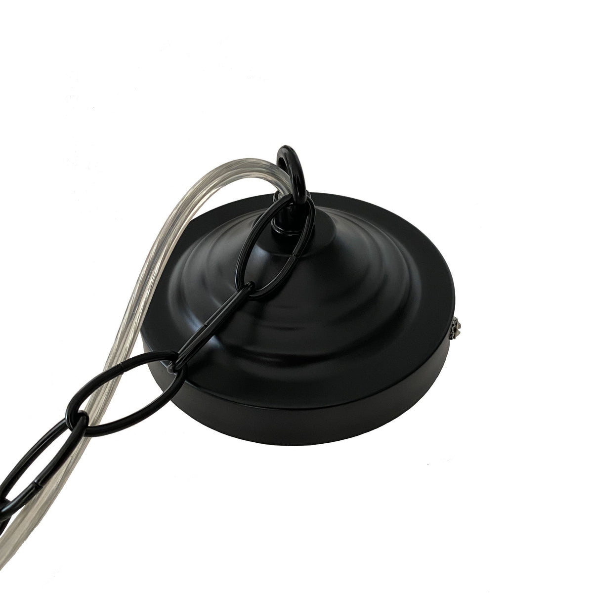 Valentine Glass Pendant Light - Matt Black