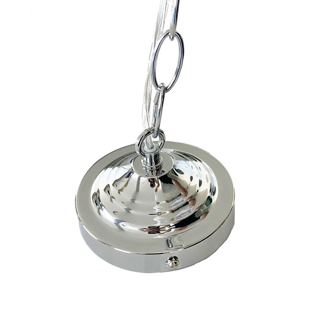 Valentine Glass Pendant Light - Chrome