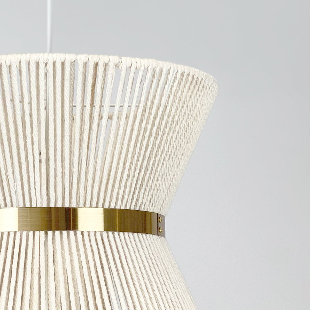 Samara Rope Pendant Light - White
