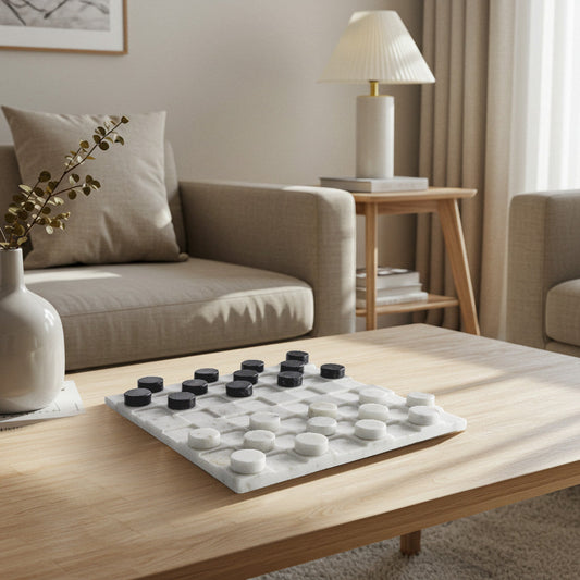 Marble Checkers Set