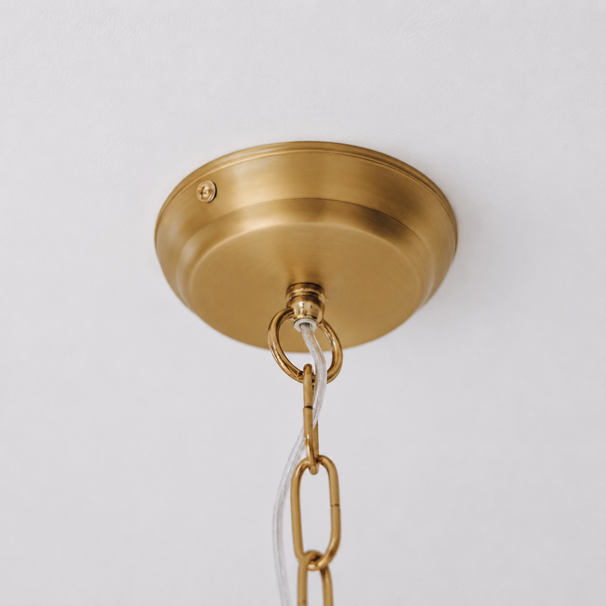 Estelle Beaded Dome Pendant Light - Gold/White