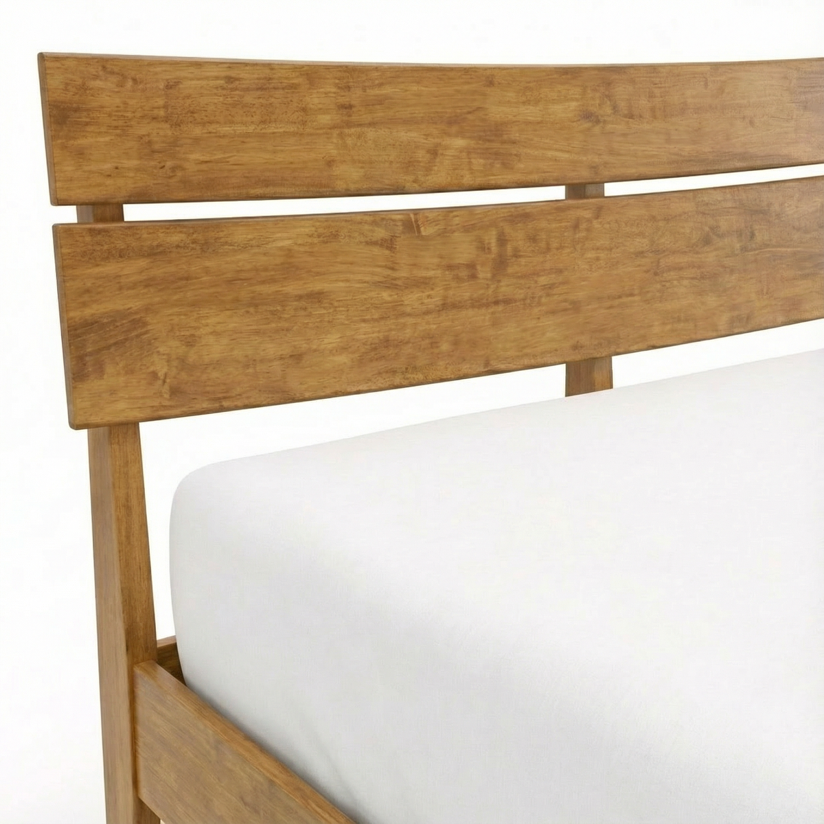 Aurora Solid Wood Bed Frame with headboard