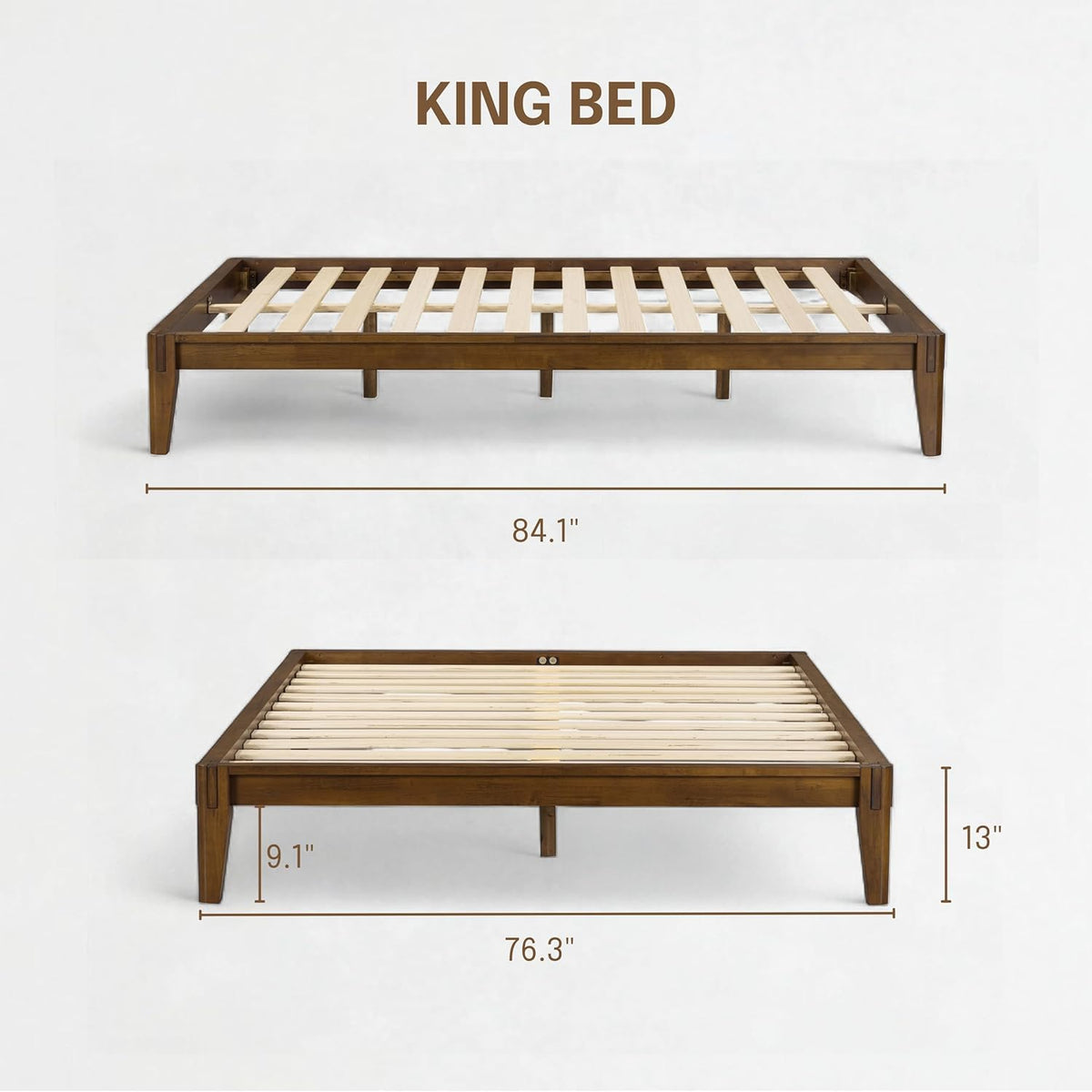 Sapa Solid Wood Platform Bed Frame