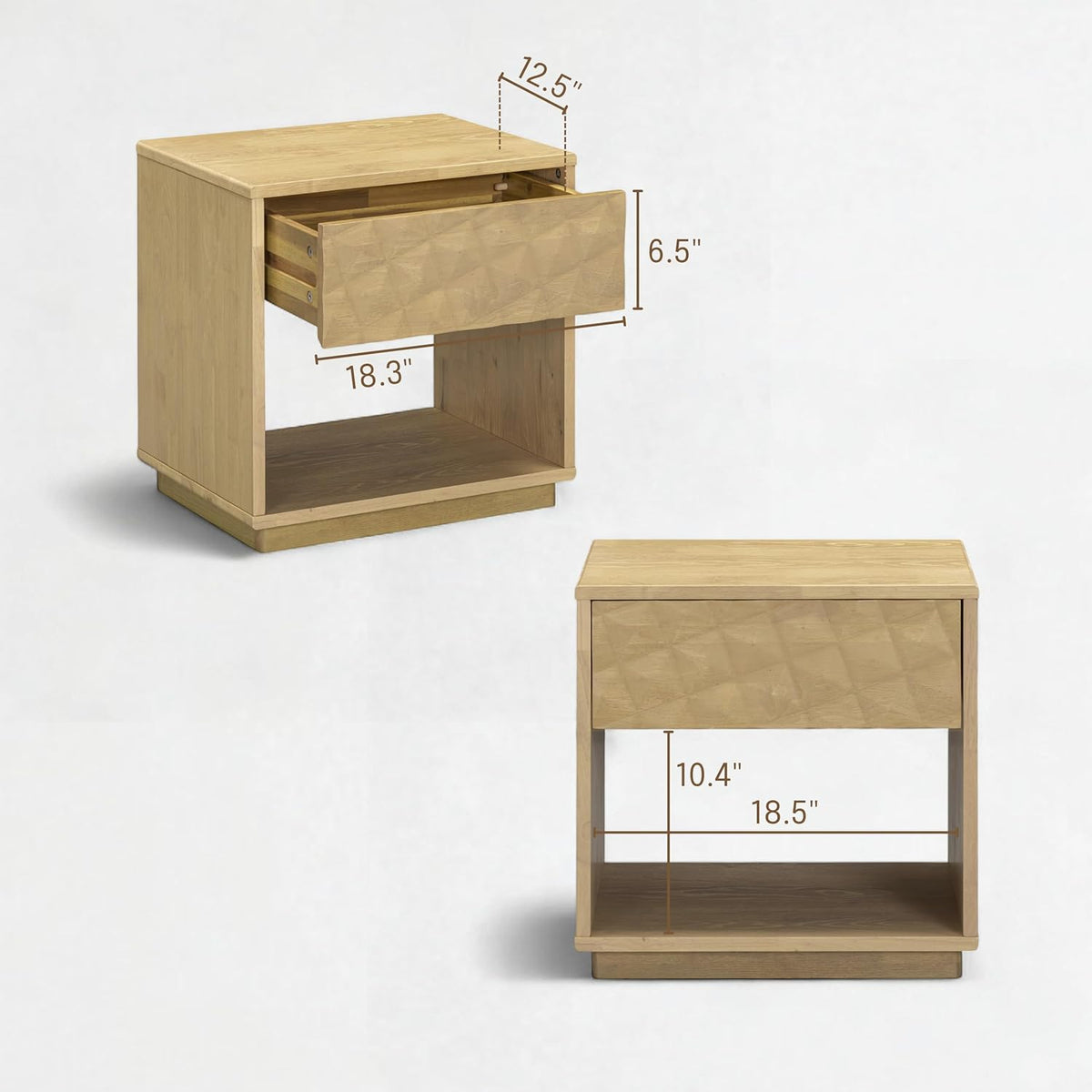 Sapa Solid Wood Nightstand