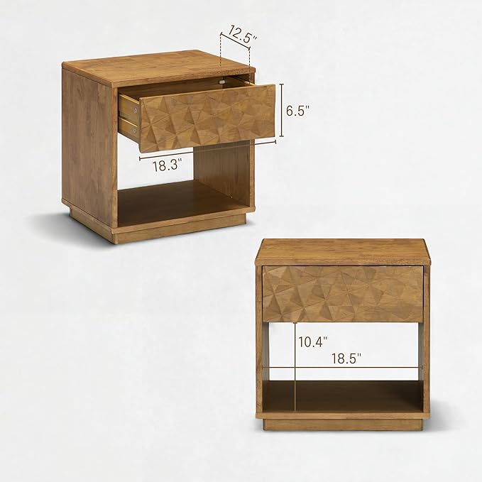 Sapa Solid Wood Nightstand