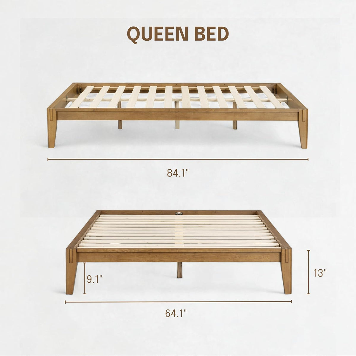 Sapa Solid Wood Platform Bed Frame