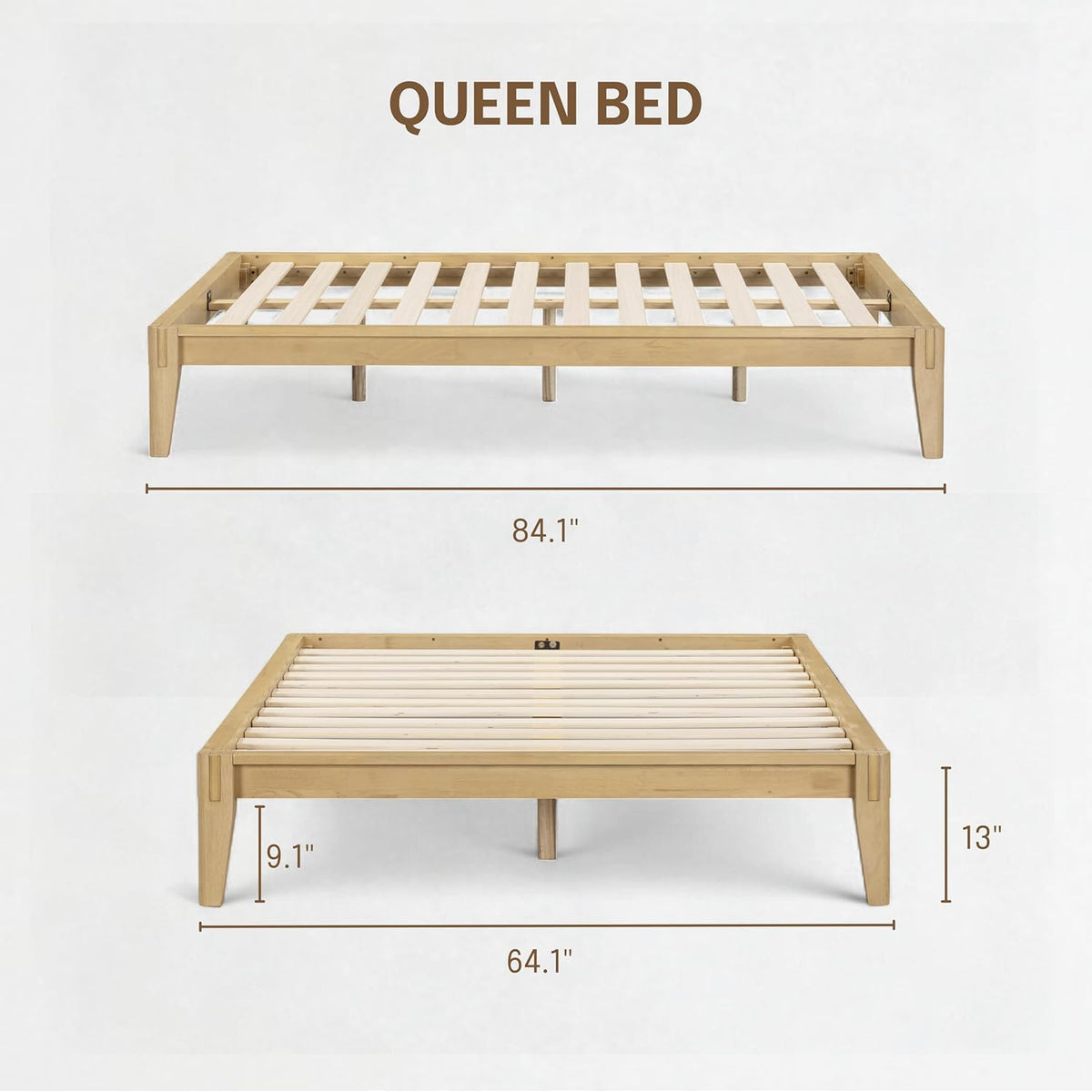Sapa Solid Wood Platform Bed Frame