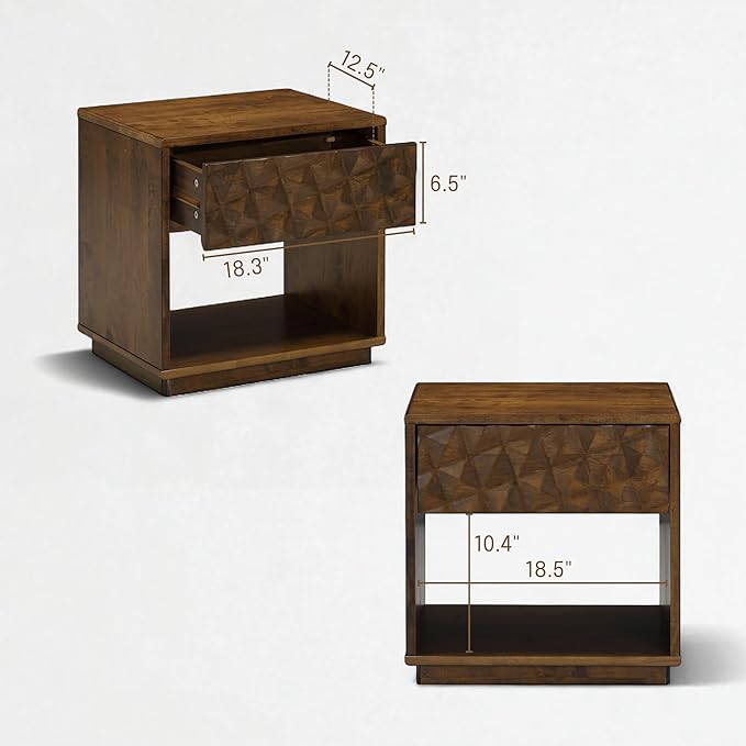 Sapa Solid Wood Nightstand