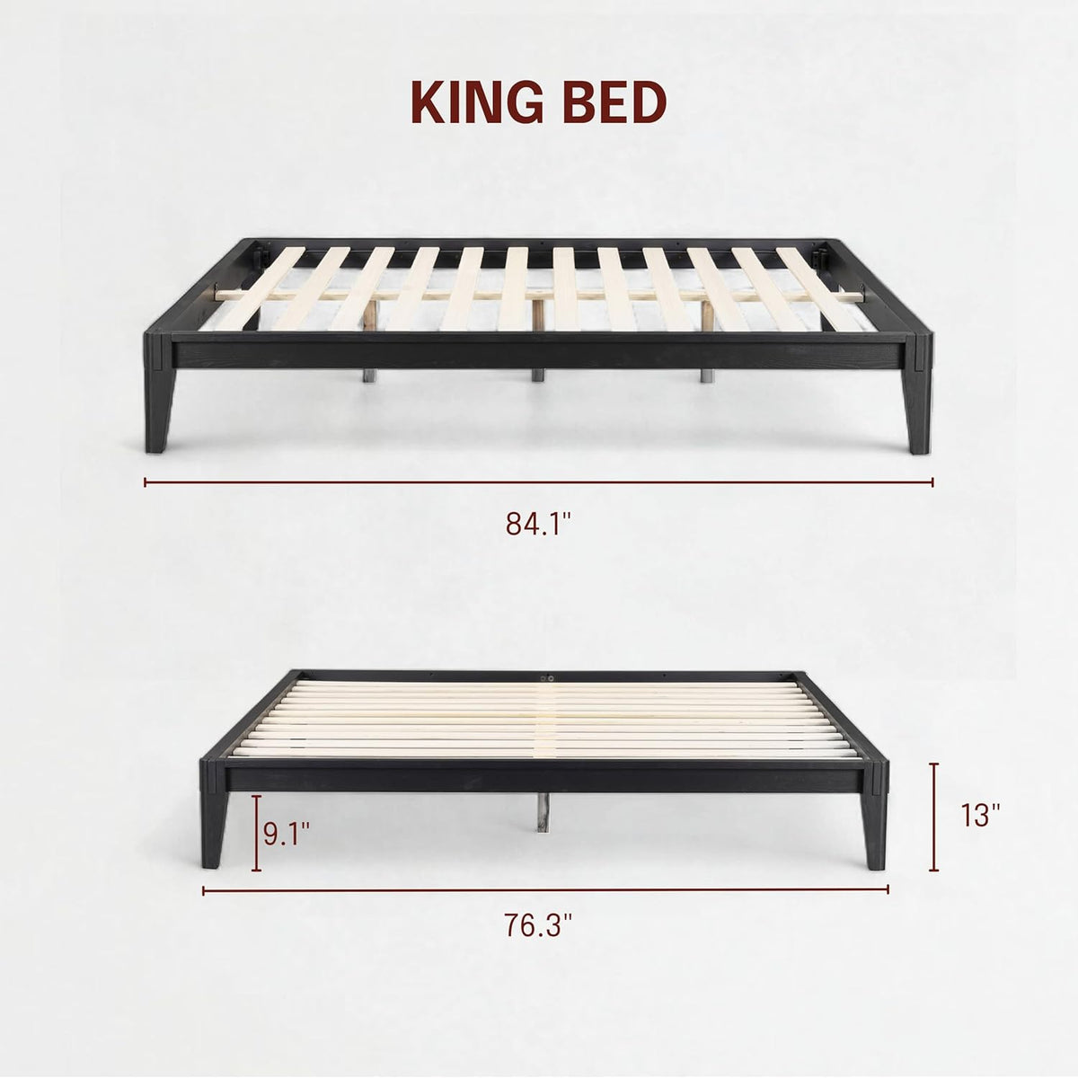 Sapa Solid Wood Platform Bed Frame