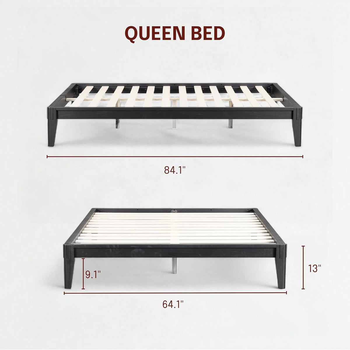 Sapa Solid Wood Platform Bed Frame