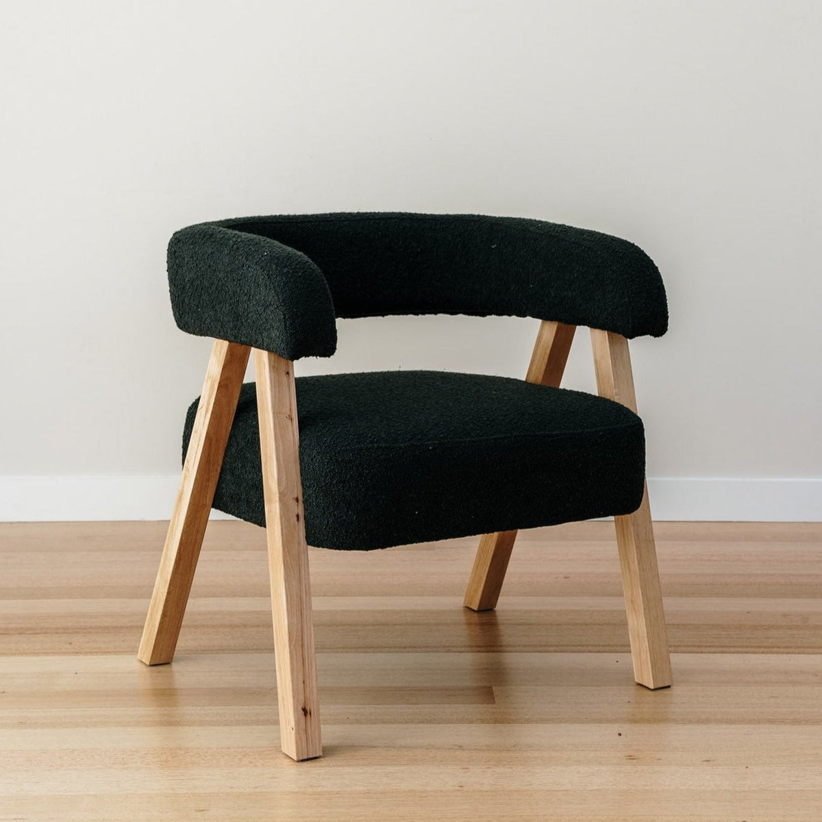 Cambria Boucle Accent Chair - Charcoal