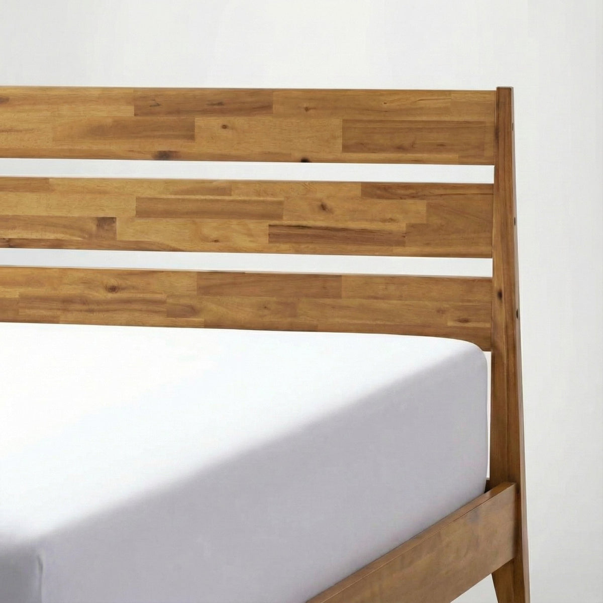Emery Solid Wood Bed Frame with Headboard