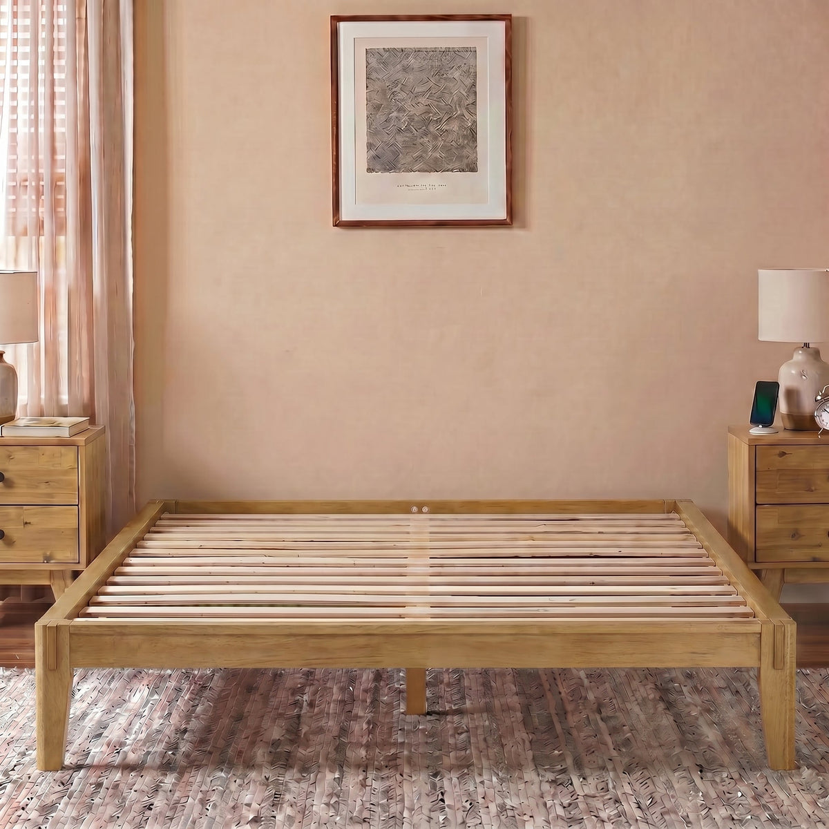 Sapa Solid Wood Platform Bed Frame