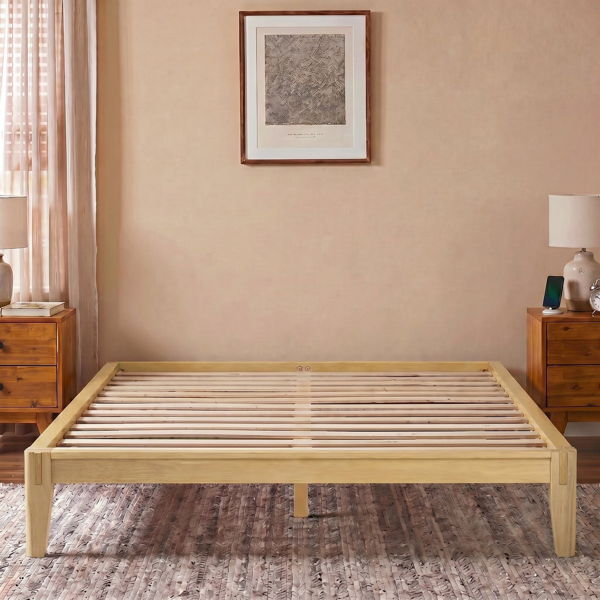 Sapa Solid Wood Platform Bed Frame