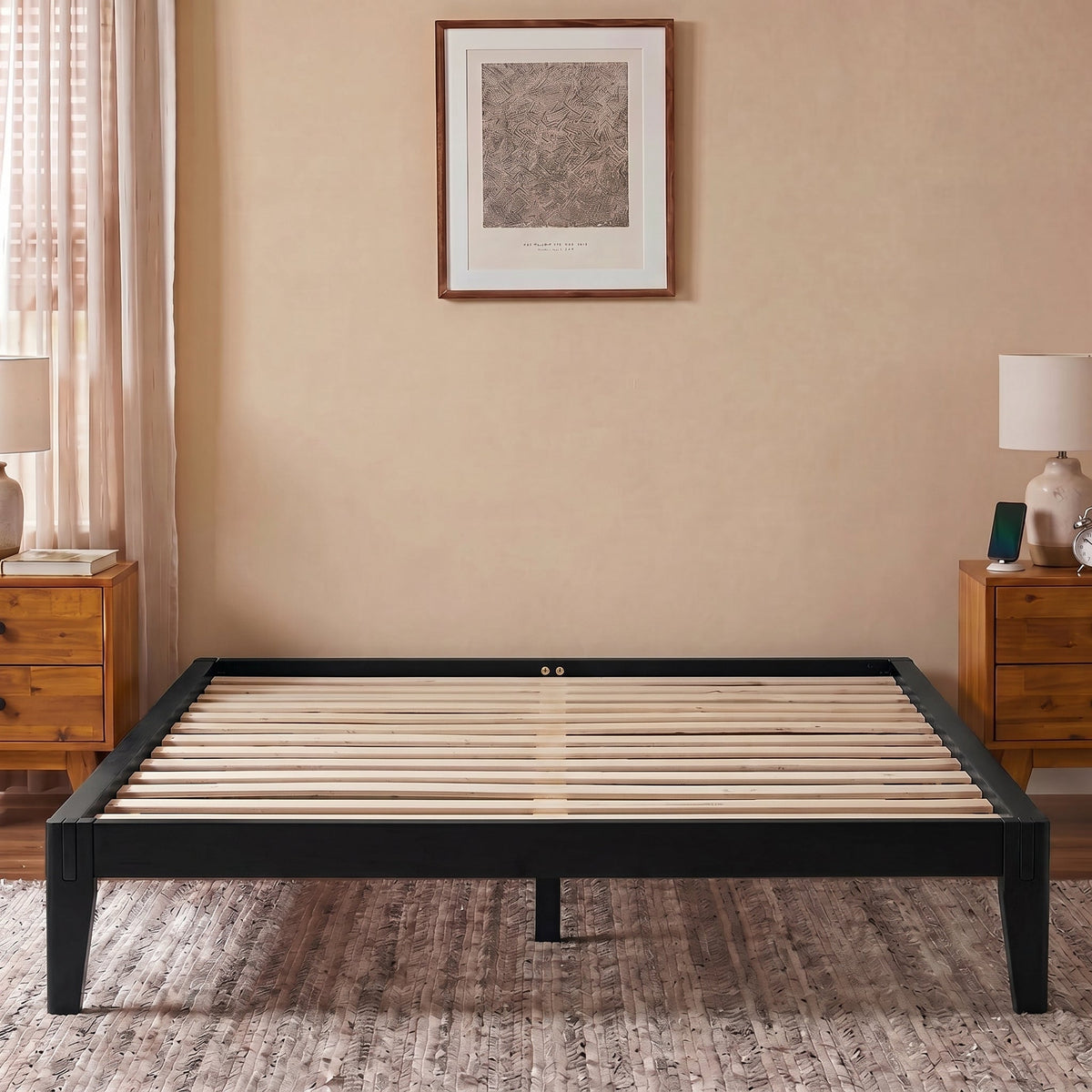 Sapa Solid Wood Platform Bed Frame