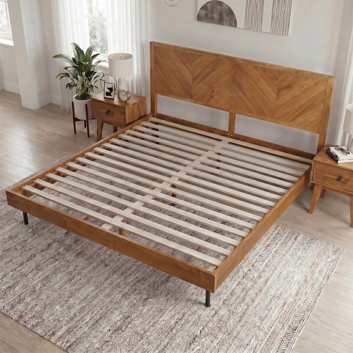 Alander Solid Wood Bed Frame