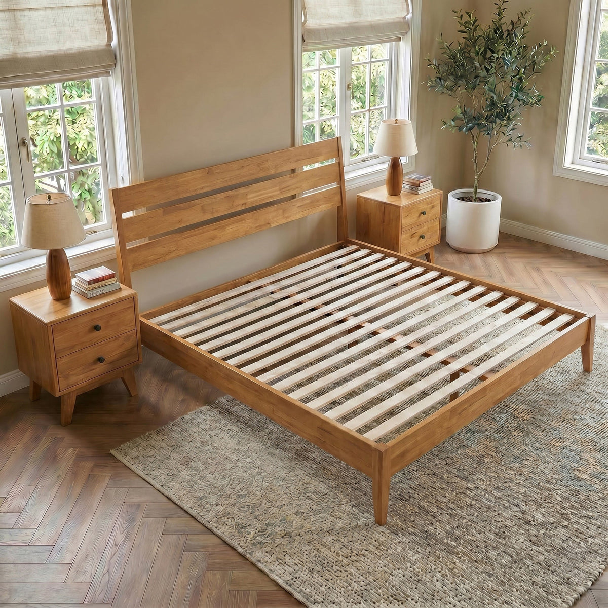 Emery Solid Wood Bed Frame