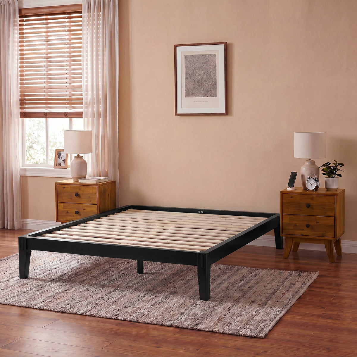 Sapa Solid Wood Platform Bed Frame