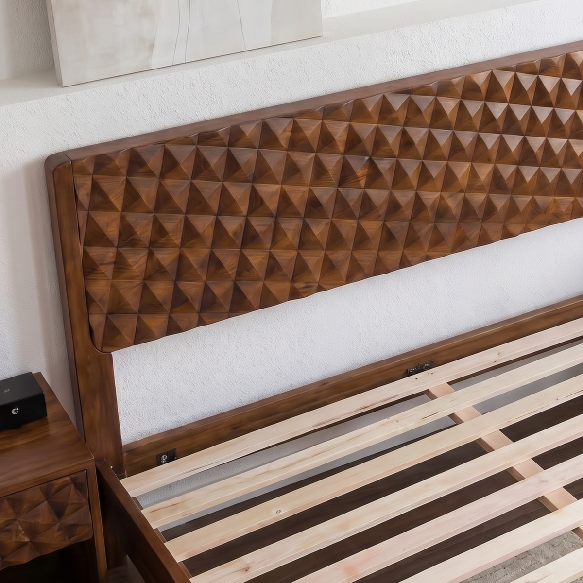 Sapa Solid Wood Platform Bed Frame With Headboard