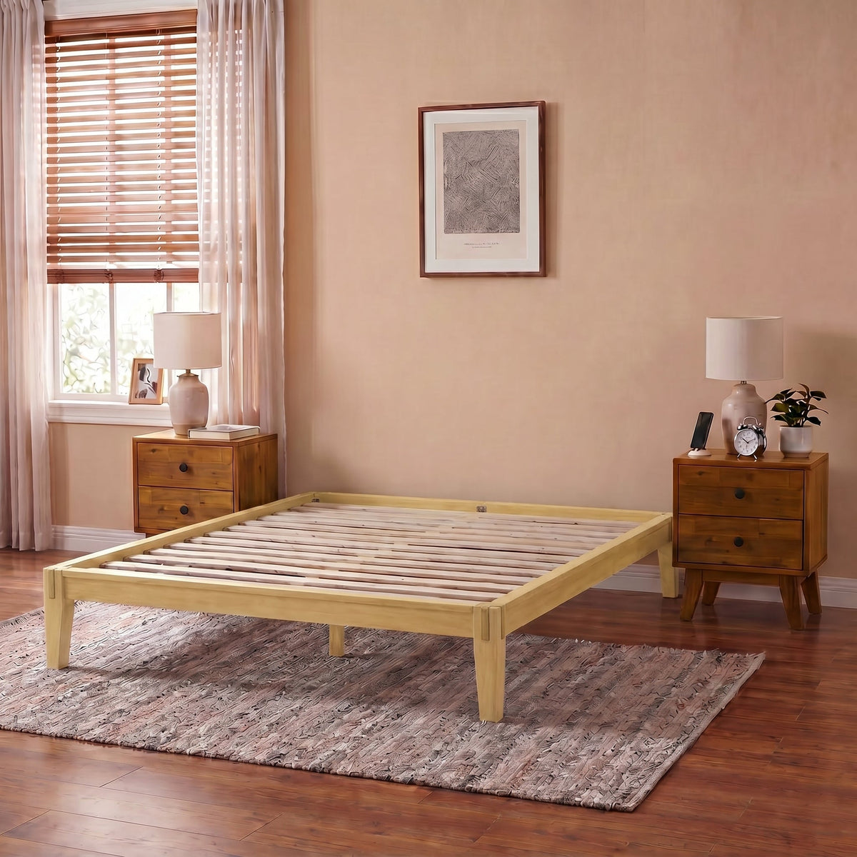 Sapa Solid Wood Platform Bed Frame