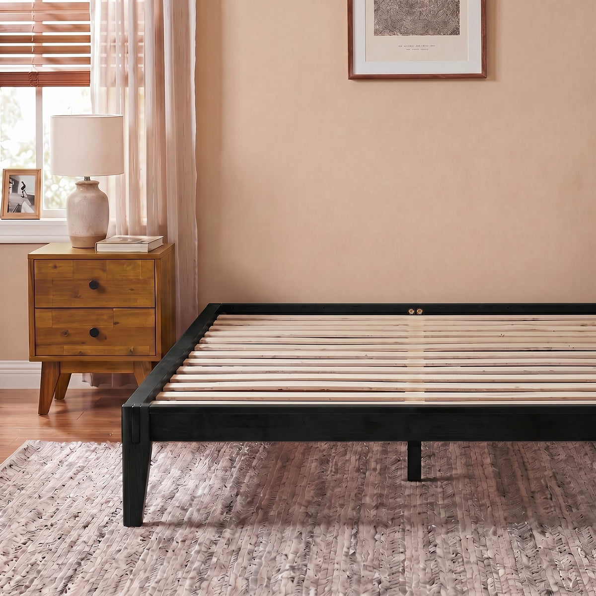 Sapa Solid Wood Platform Bed Frame