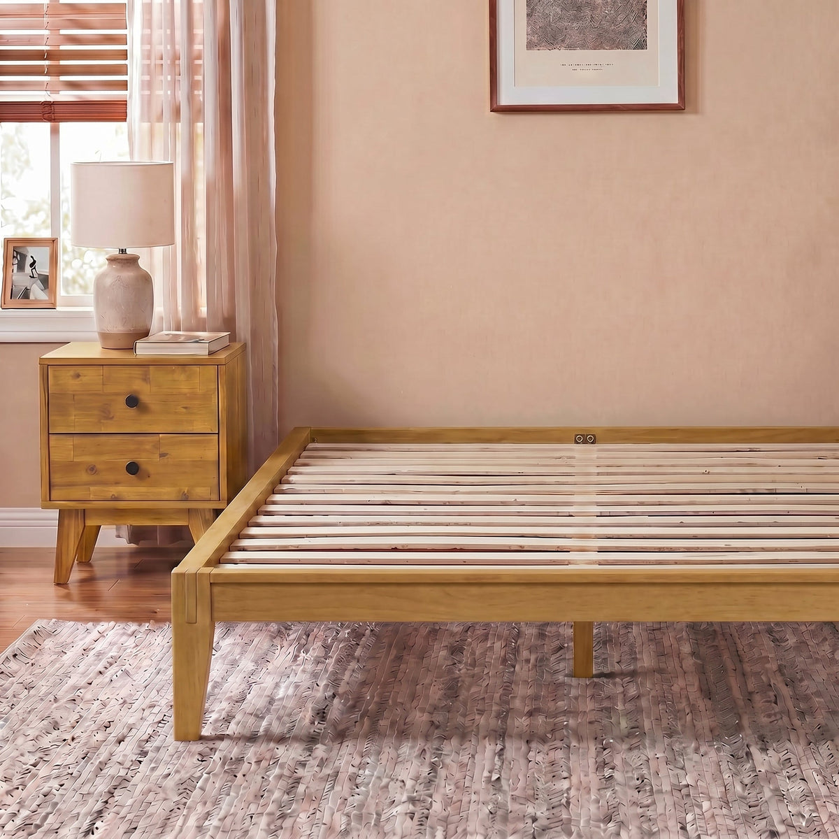 Sapa Solid Wood Platform Bed Frame
