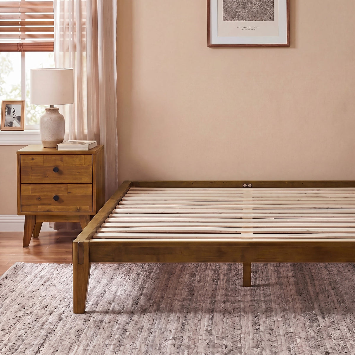 Sapa Solid Wood Platform Bed Frame
