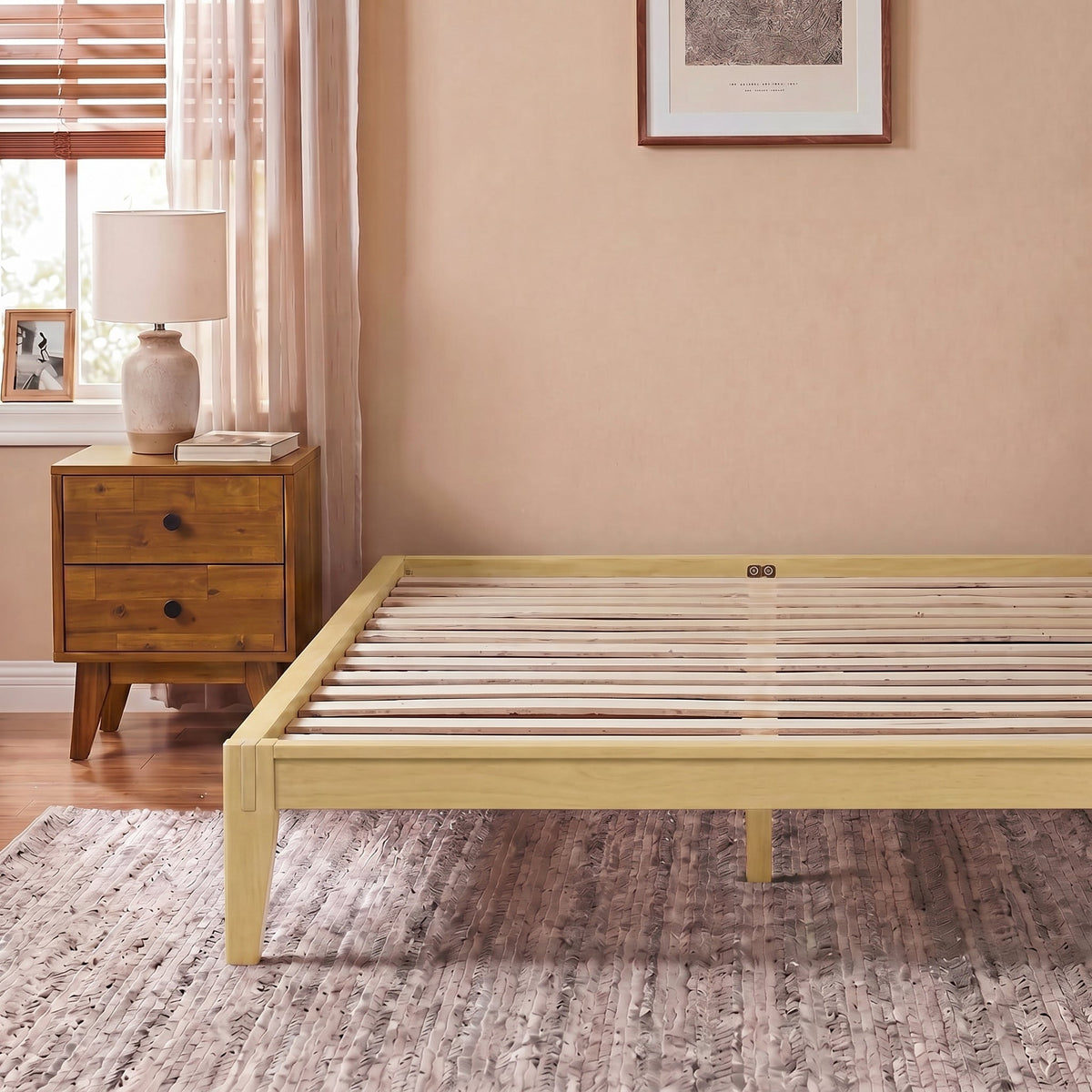 Sapa Solid Wood Platform Bed Frame