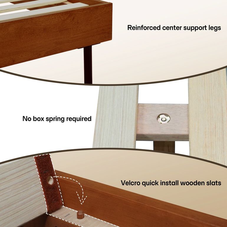 Alander Solid Wood Bed Frame