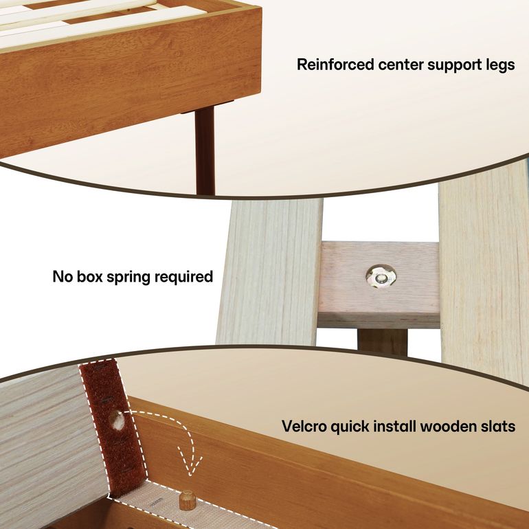 Alander Solid Wood Bed Frame
