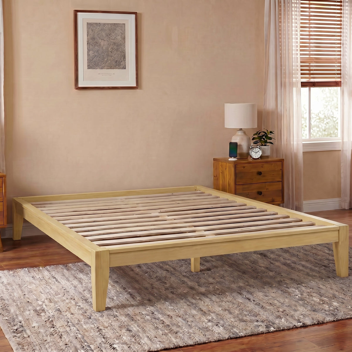 Sapa Solid Wood Platform Bed Frame