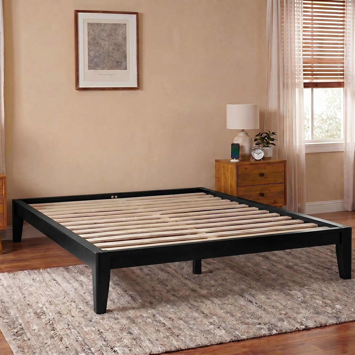 Sapa Solid Wood Platform Bed Frame