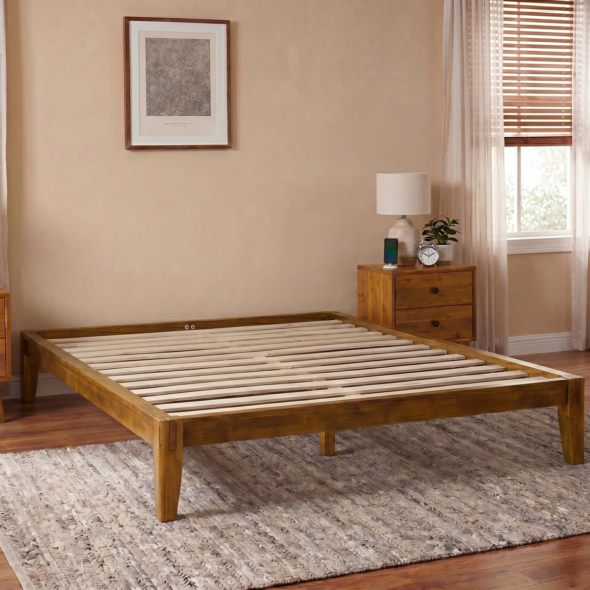 Sapa Solid Wood Platform Bed Frame