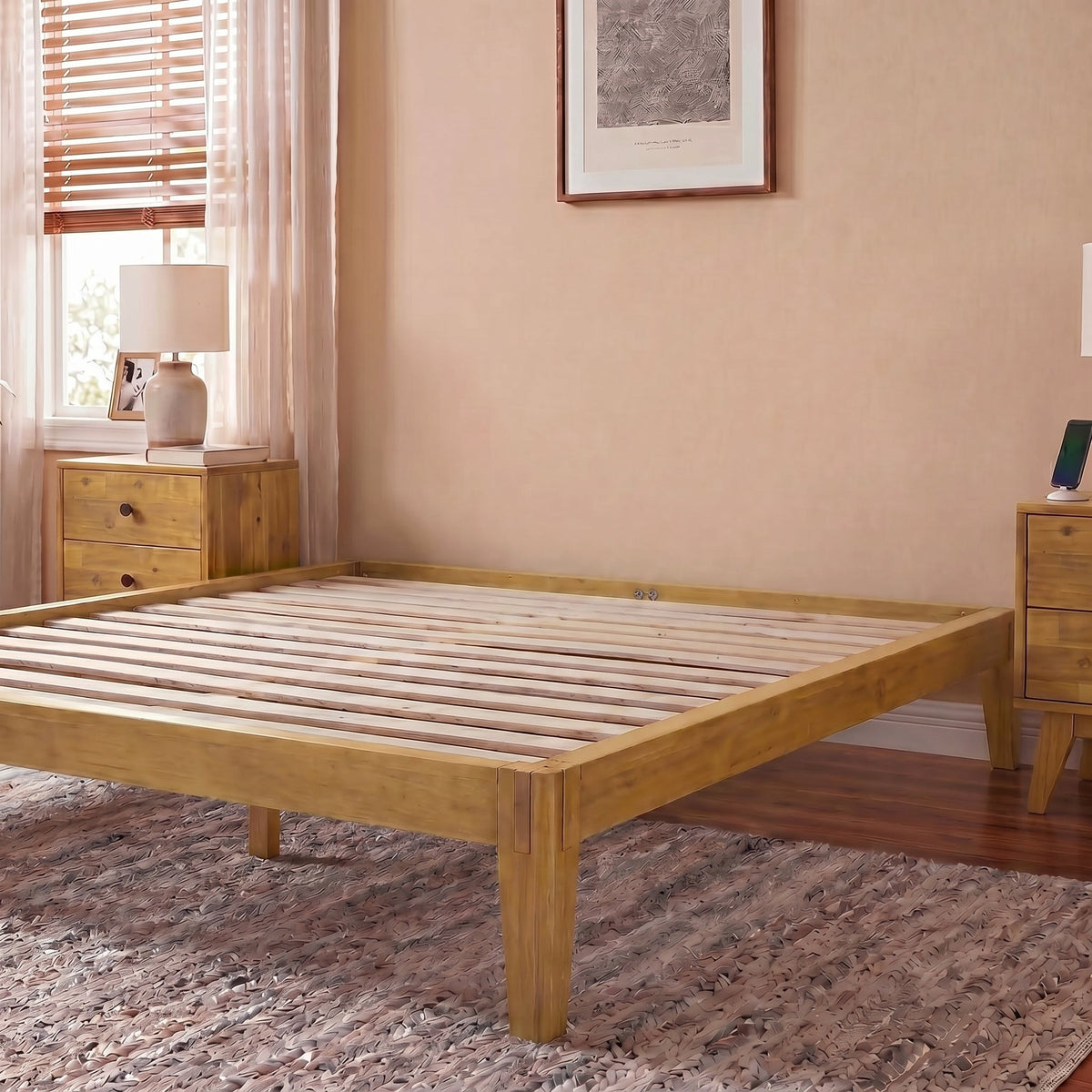 Sapa Solid Wood Platform Bed Frame