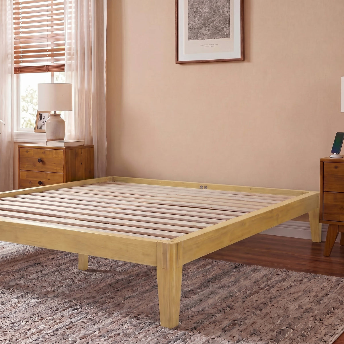 Sapa Solid Wood Platform Bed Frame