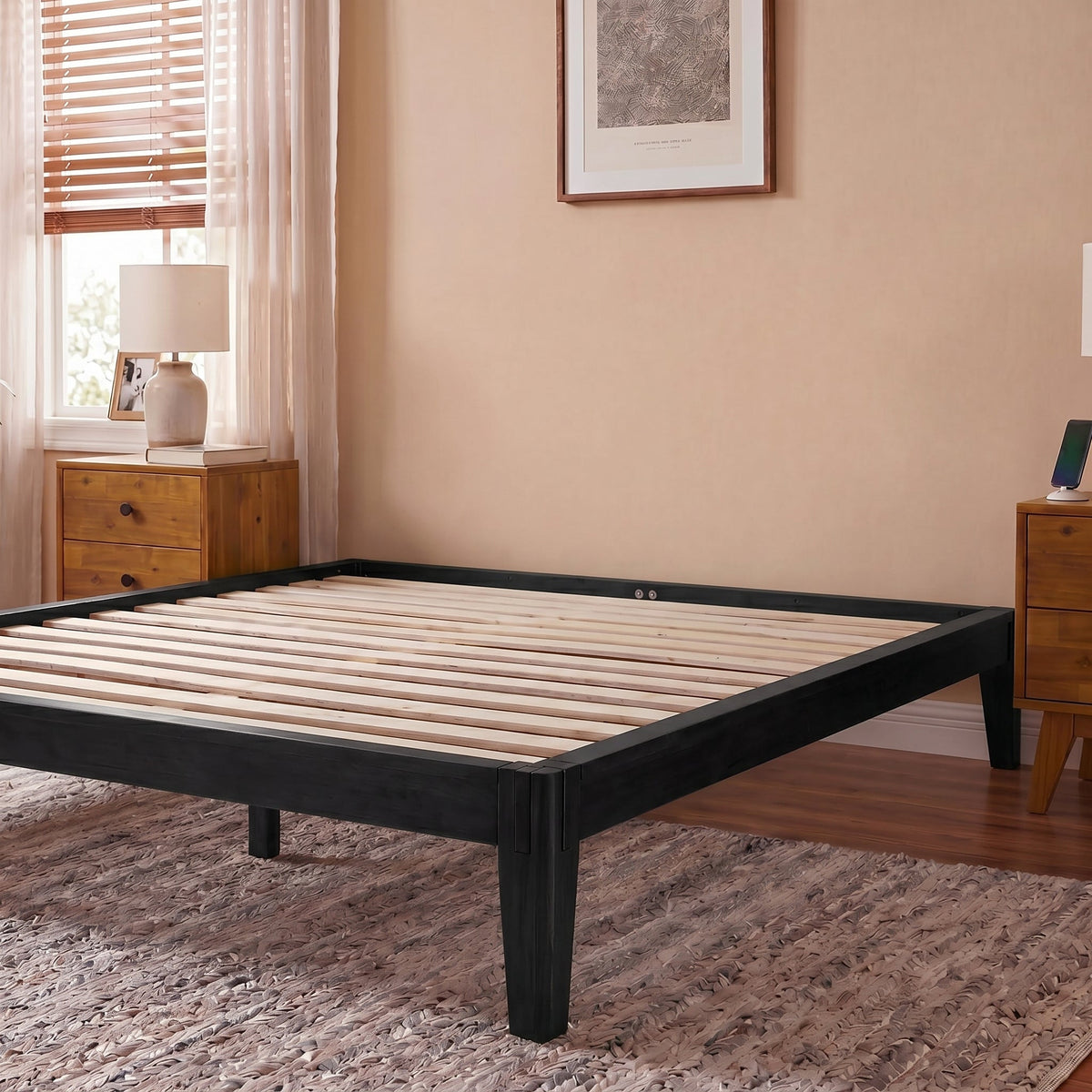 Sapa Solid Wood Platform Bed Frame