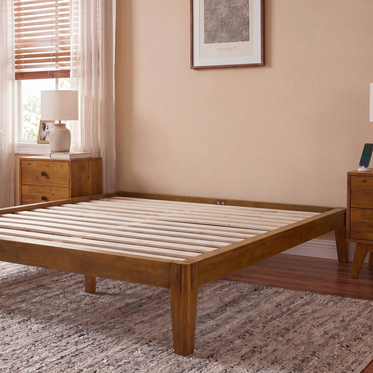 Sapa Solid Wood Platform Bed Frame