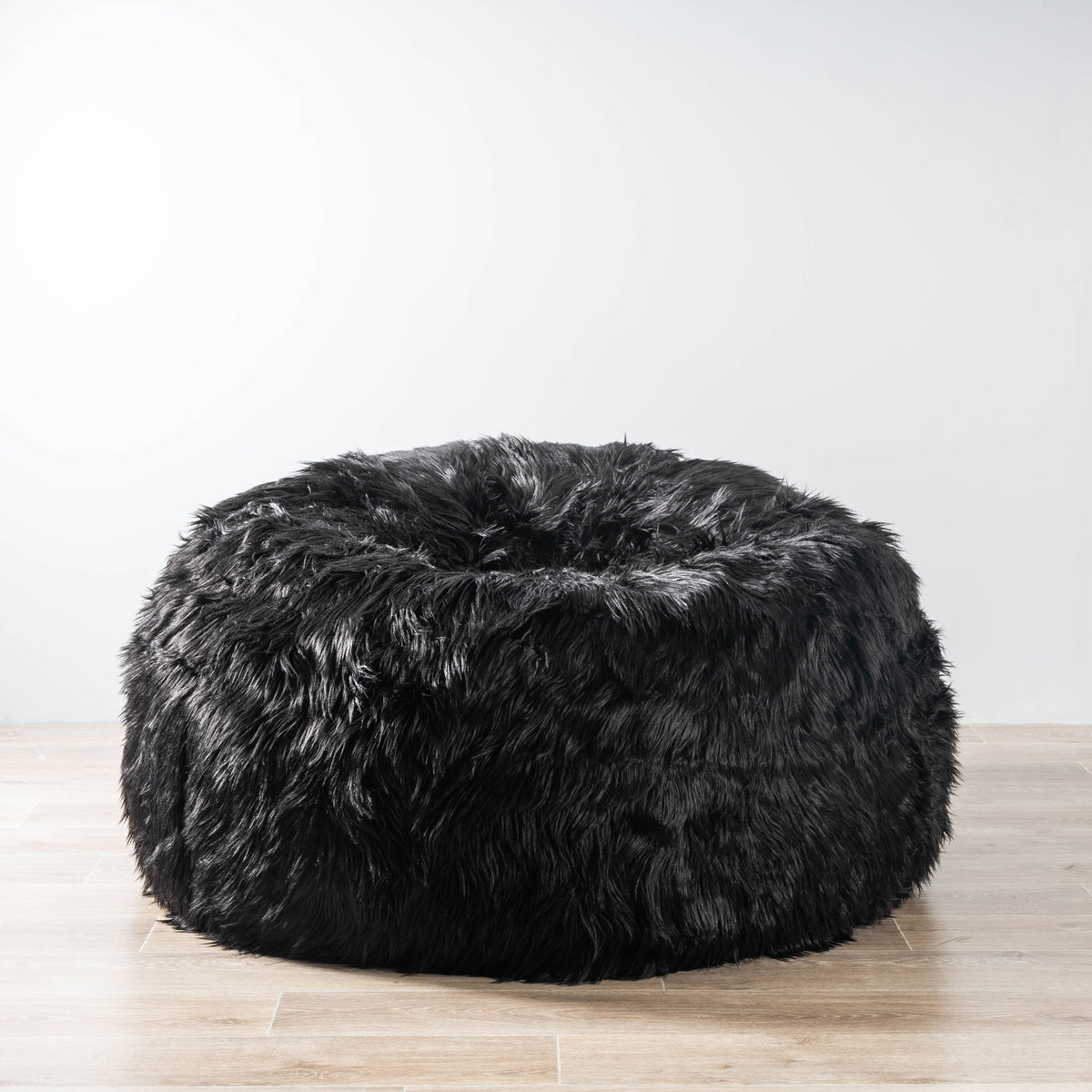 Lush Fur Bean Bag - Black