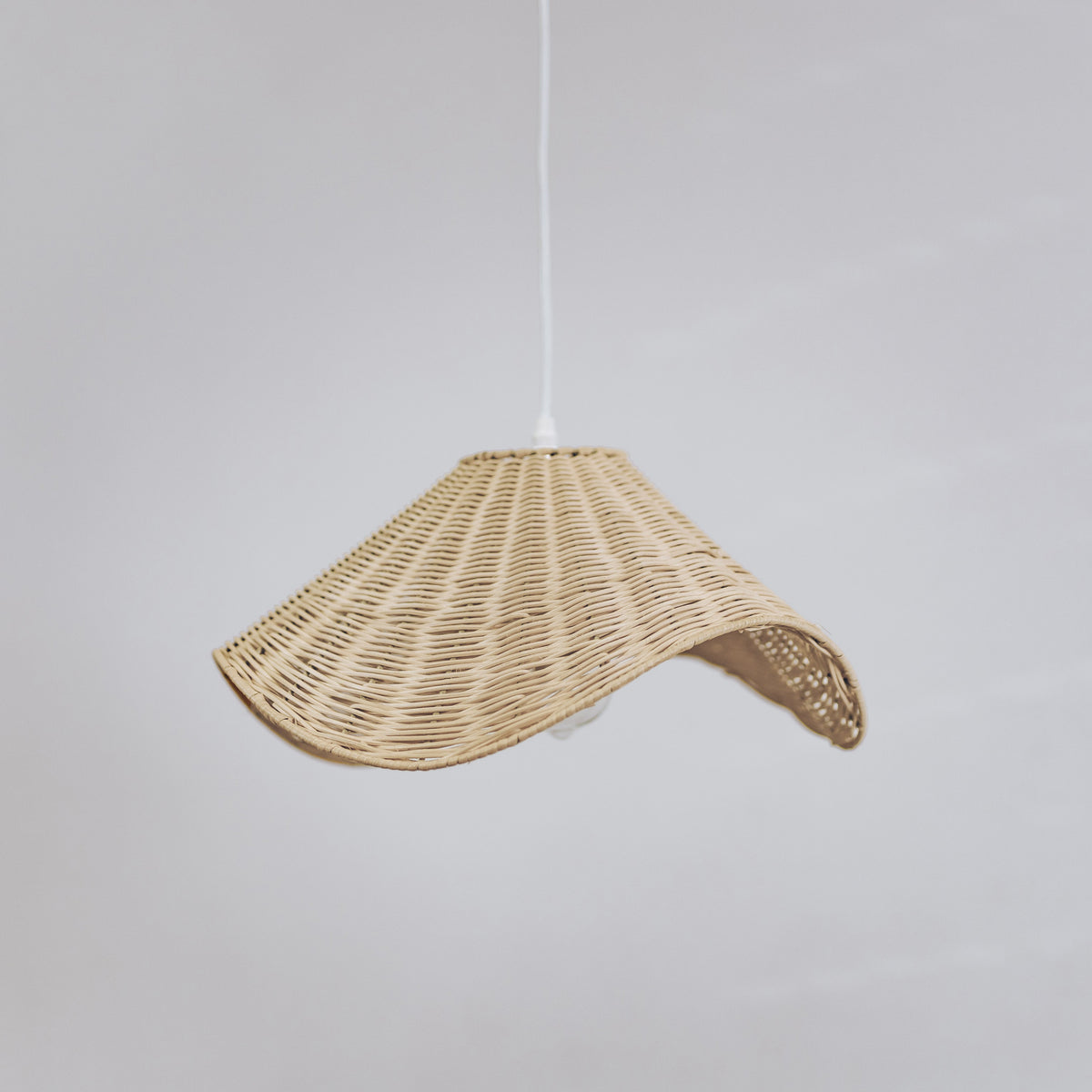 Molly Rattan Pendant Light - Wavy Rattan