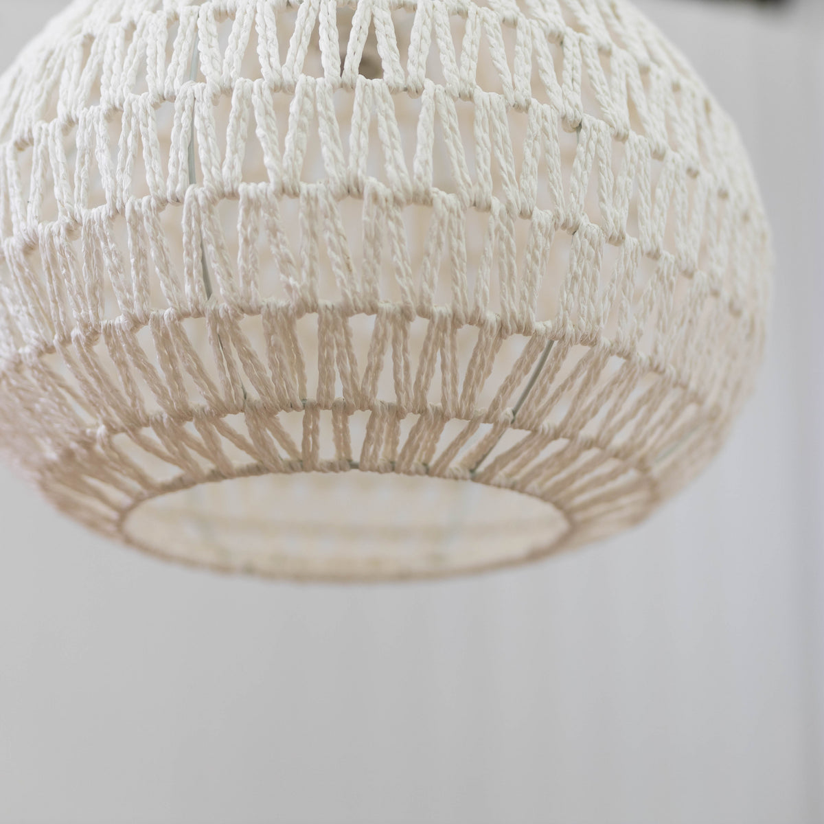 Byron Rope Pendant Light - White