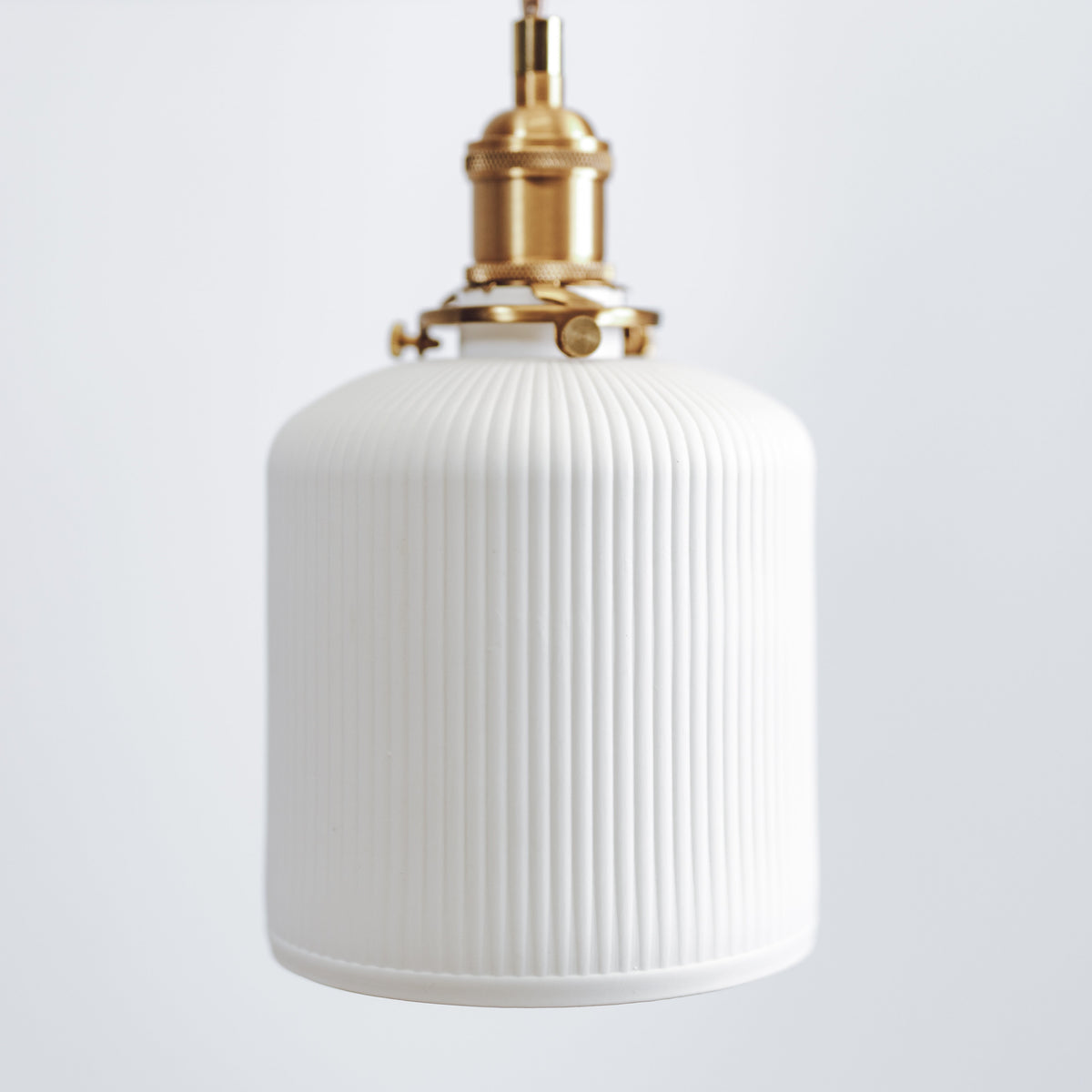 Gloria Ceramic Pleated Pendant Light