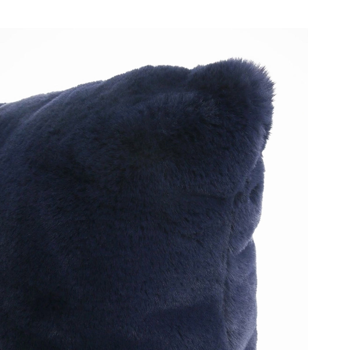 Cloud Plush Fur Cushion Cover with Insert - Navy