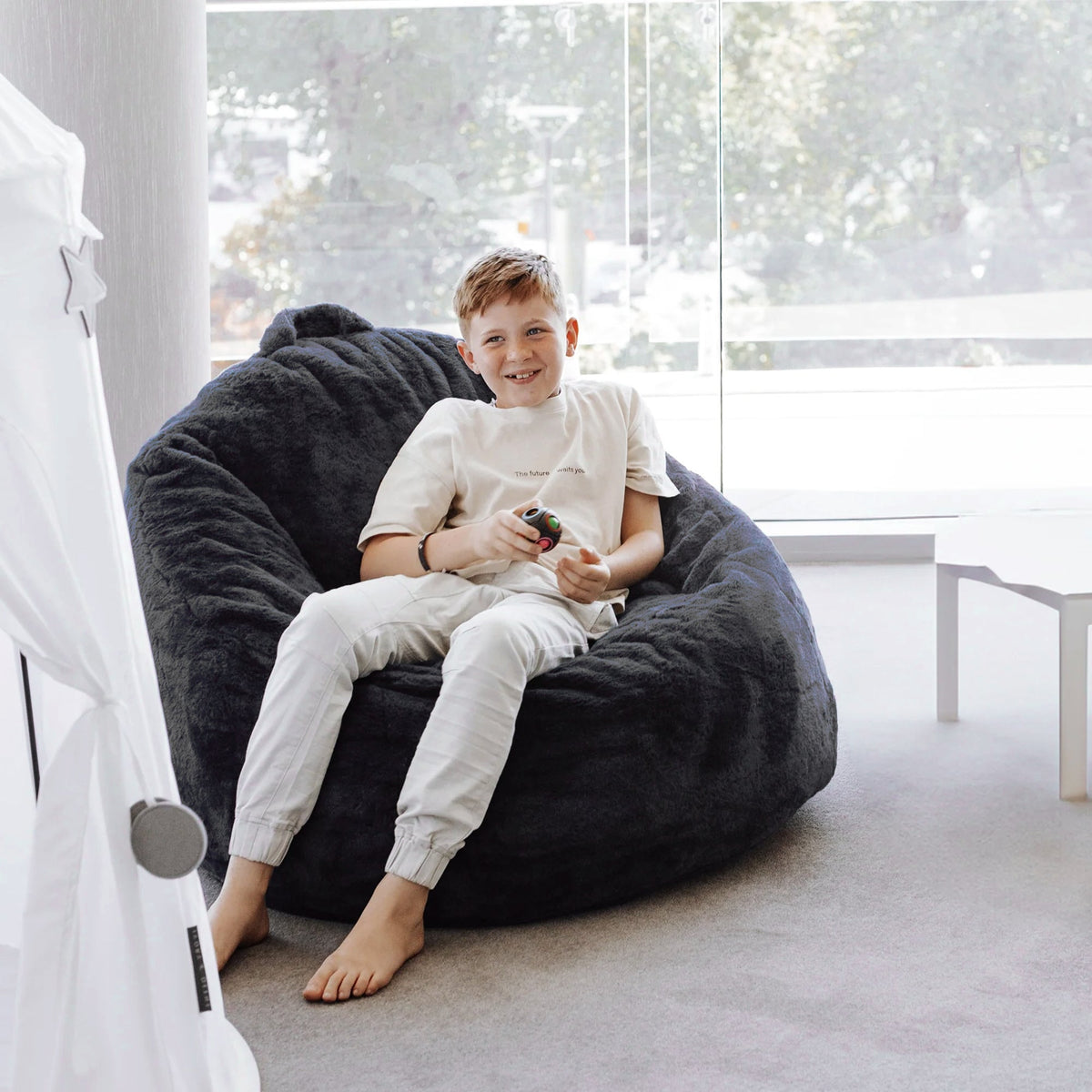 DreamPod® Mini Beanbag Chair - Charcoal