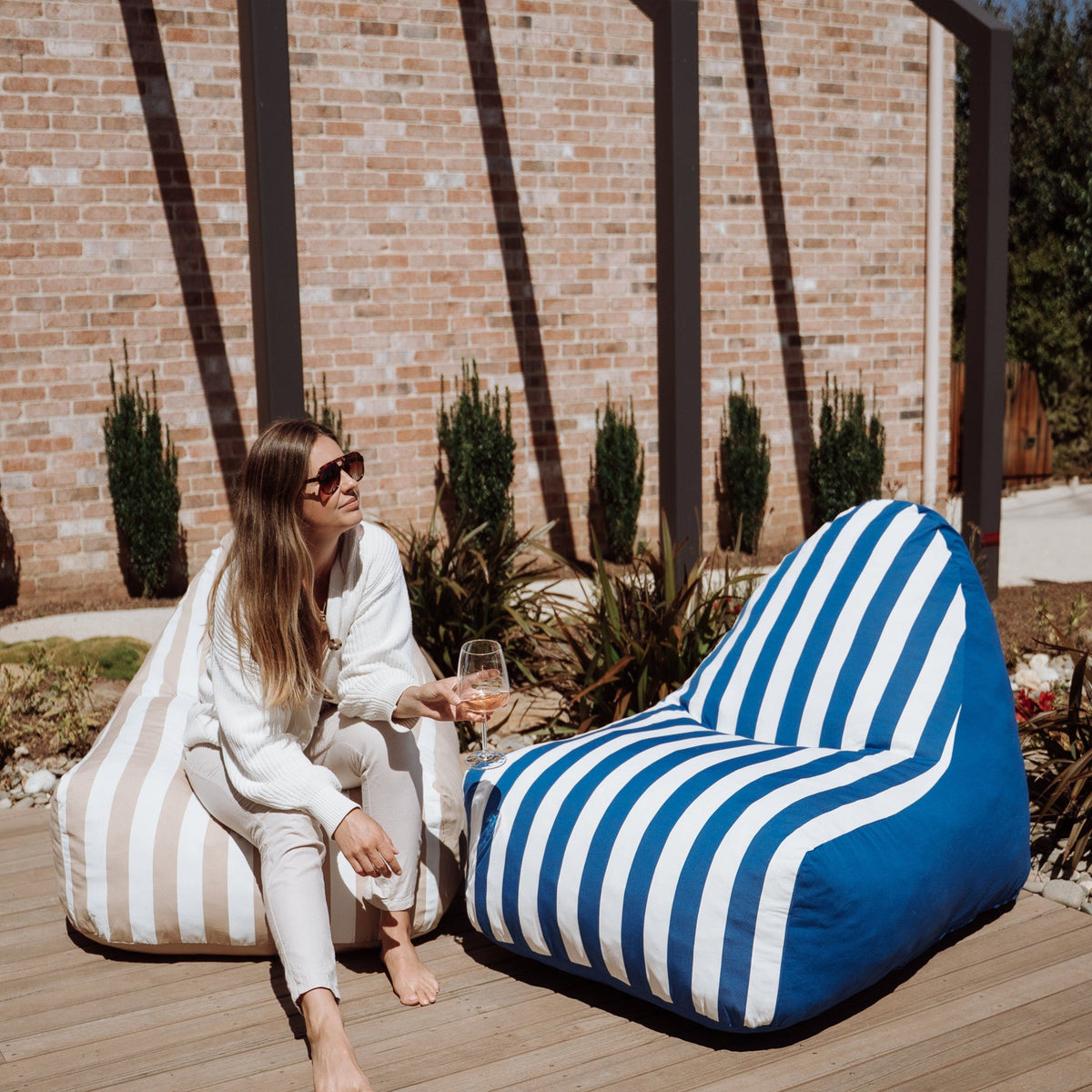 DreamPod® Outdoor Cruz - Ocean Blue Stripe