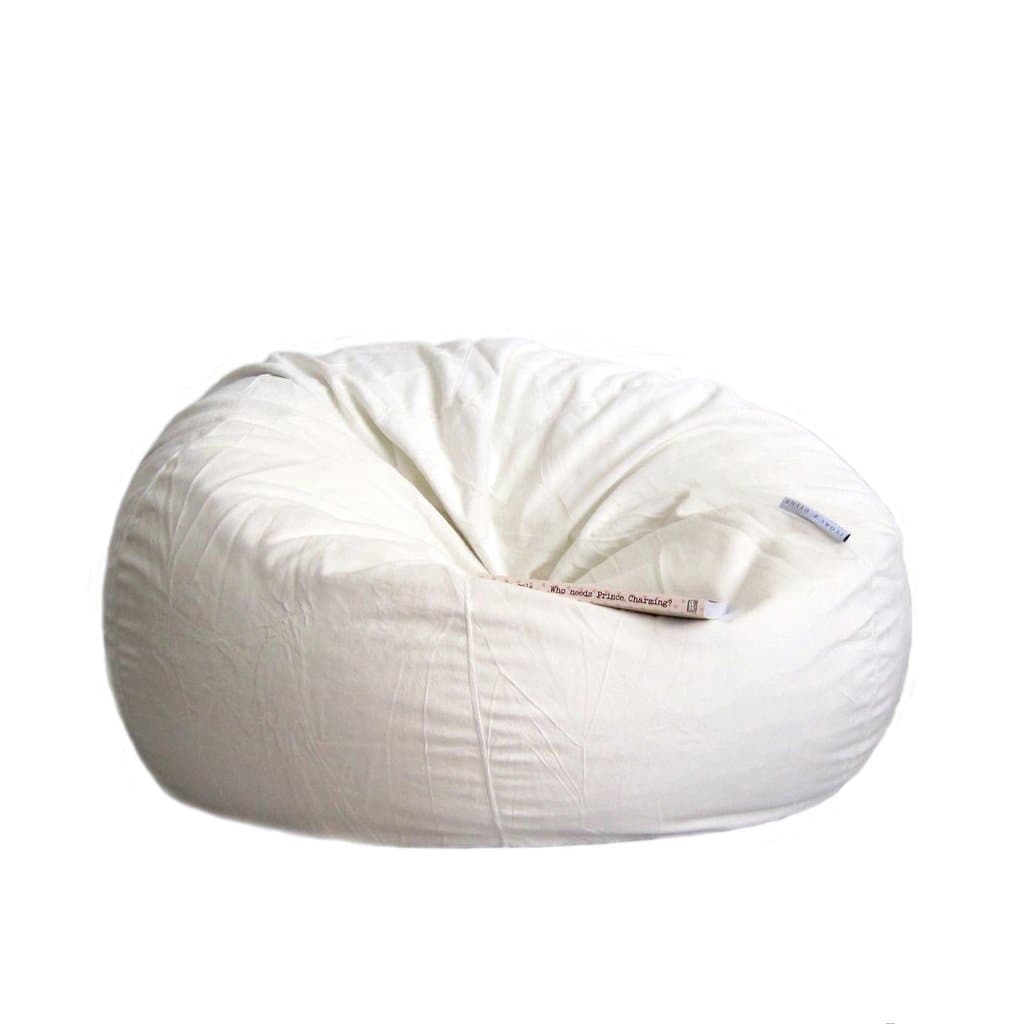 Pierre Fur Bean Bag - White
