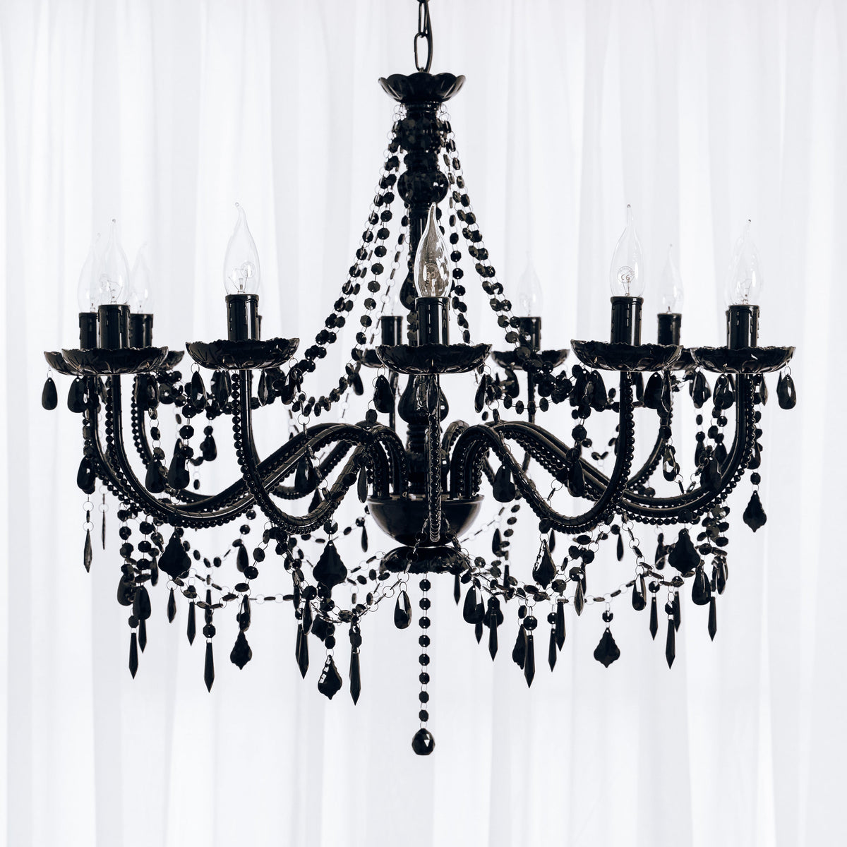 Cassie Chandelier 12 Light - Black