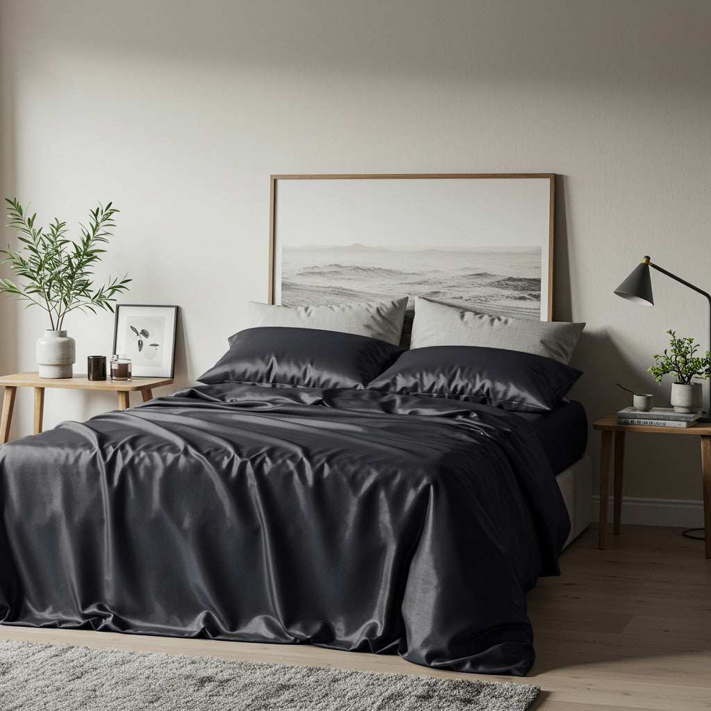 Silky Soft Bamboo Sheet Set - Charcoal