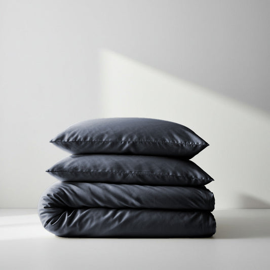 Silky Soft Bamboo Quilt Cover - Charcoal