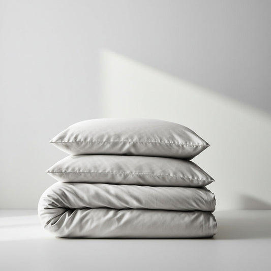 Silky Soft Bamboo Quilt Cover - Silver