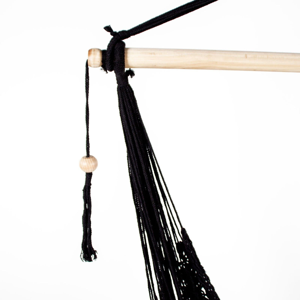 Salvador Macrame Hanging Hammock Chair - Black